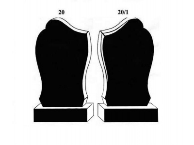 Гранитный памятник вертикальный 20